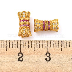 ラインストーンの留め金が付いたスターリングシルバー925個  花  18KGP本金メッキ  9x5x5mm  穴：2x0.5mm&nbsp;STER-B005-39A-G