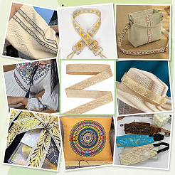 10 Yards Ethnic Style Embroidery Polyester Ribbons&nbsp;OCOR-WH0093-13