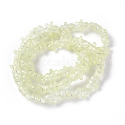 Full Rainbow Plated Forsted Electroplate Glass Beads&nbsp;GLAA-P005-FR05