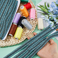 14.5M Polyester Lace Trim Ribbon&nbsp;OCOR-WH0101-244C