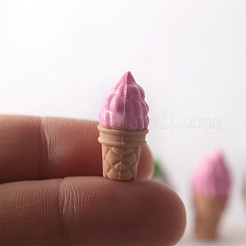 ミニシミュレーション食品プラモデル  アイスクリームコーンのドールハウスデコレーション  カラフル  25x12mm&nbsp;PW-WG39F52-01