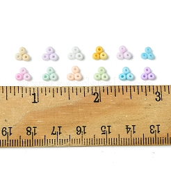 60g 12色 8/0個 不透明ガラスシードビーズ  丸い穴  つや消し色  ラウンド  ミックスカラー  3~4x2~3mm  穴：0.8mm  5 G /カラー&nbsp;SEED-FS0001-28