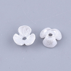 Resin Imitation Pearl Bead Caps&nbsp;RESI-T040-007A