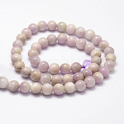 Natural Kunzite Beads Strands&nbsp;G-F364-10-8mm
