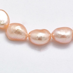 Natural Cultured Freshwater Pearl Beads Strands&nbsp;PEAR-K003-19A
