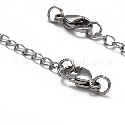 Tarnish Resistant 304 Stainless Steel Chain Extender&nbsp;STAS-O083-07