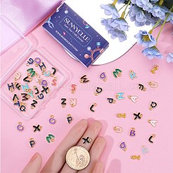 52Pcs 26 Styles Alloy Enamel Pendants&nbsp;ENAM-SC0005-28