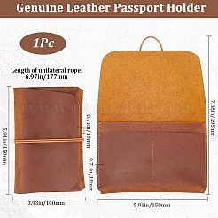 Rectangle Leather Travel Passport Wallet Cover&nbsp;AJEW-WH20007-03C