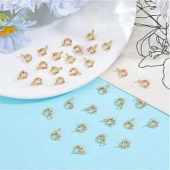50Pcs Brass Spring Ring Clasps&nbsp;KK-BBC0025-73