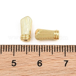 真鍮ビーズ  混合図形  ラックめっき  長持ちメッキ  カドミウムフリー＆鉛フリー  18KGP本金メッキ  コラム  10x5mm  穴：1mm&nbsp;KK-CBA57BD-07D-G