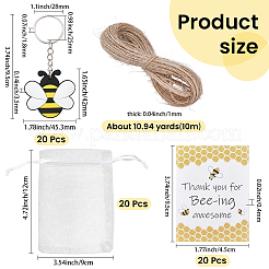 20Pcs PVC Pendant Keychains&nbsp;KEYC-BM0001-11A