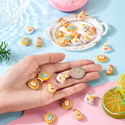 40Pcs 4 Styles Afternoon Tea Theme Opaque Resin Cabochonss&nbsp;RESI-TA0004-92