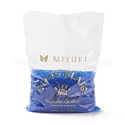 MIYUKIラウンドロカイユビーズ  日本製シードビーズ  8/0  （rr150)透明サファイア  8/0  3mm  穴：1mm  約19000~20500個/ポンド&nbsp;SEED-G008-RR0150
