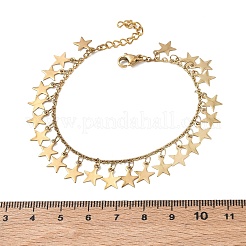 304 Stainless Steel Charm Bracelets for Women&nbsp;BJEW-D466-06G