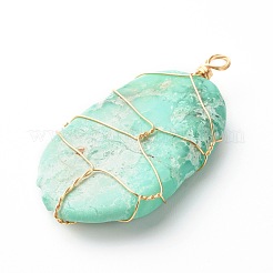 Natural Chrysoprase Pendants&nbsp;PALLOY-JF00871