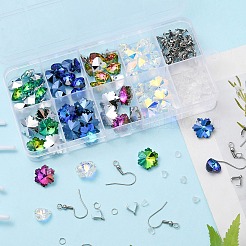 DIY Bling Star & Snowflake Earring Making Kit&nbsp;DIY-YW0006-56