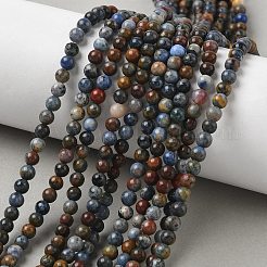 Natural Dumortierite Beads Strands&nbsp;X-G-F826-A01-4mm