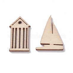 未完成の木板装飾  DIYクラフト用品  混合図形  バリーウッド  2.3x2.3x0.2cm&nbsp;WOOD-XCP0001-49