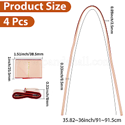 4Pcs PU Leather Drawstring for Bucket Bag&nbsp;AJEW-CL0001-30B