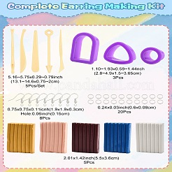 DIY Polymer Clay Dangle Earring Making Kits&nbsp;DIY-YWC0005-05B