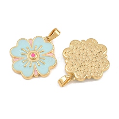 Brass with Enamel Pendants&nbsp;KK-CBA415D-04G