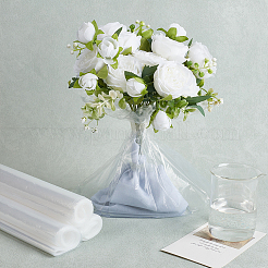 プラスチック製ブーケ鮮度保存袋50個  新鮮な花の水袋  正方形  透明  303x295x0.2mm&nbsp;DIY-WH0899-601A