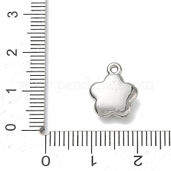 合金チャーム  花とリボンのチャーム  プラチナ  13x11x4mm  穴：1mm&nbsp;AL-CBA5B8E-19P