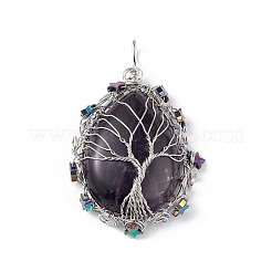 Natural Amethyst Big Pendants&nbsp;G-L524-09P-05