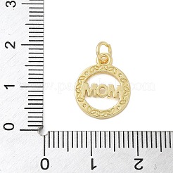 Mother's Day Brass Pendants&nbsp;KK-P293-01G