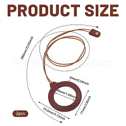 2Pcs Neck Wear Magnifying Glass&nbsp;AJEW-CA0005-27C