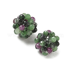 Natural Ruby in Zoisite Woven Beads&nbsp;GG-CBA2E9C-F11-01