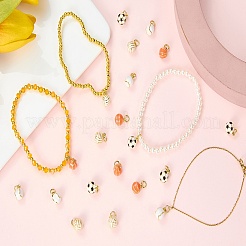 5Pcs Brass Enamel Pendants&nbsp;KK-SZ0002-73C