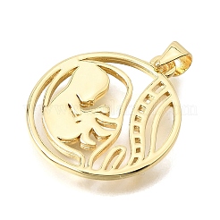 Brass Pendants&nbsp;KK-CBAF3A5-06G