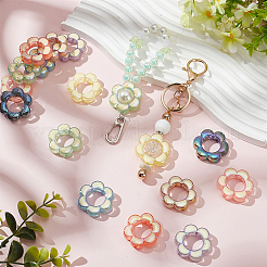 30Pcs Transparent Acrylic with Enamel Beads&nbsp;MACR-SP0001-04