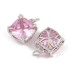 Brass Pave Cubic Zirconia Charms&nbsp;KK-L241-01P-03