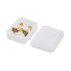 クリスマス 304 ステンレススチール スタッドピアス  ゴールドカラー  クリスマスツリー  10x6mm&nbsp;EJEW-A144-01A-G