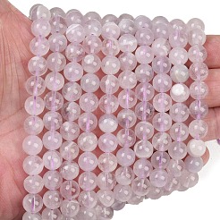 天然ラベンダーアメジストビーズ連売り  ラウンド  8~8.5mm  穴：0.8mm  約45個/連  14.84''（37.7センチメートル）&nbsp;G-Z136-A01-8mm