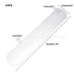 アルミ靴下セッティングプレート  銀  45.3x8.5x0.1cm  穴：14mm&nbsp;ALUM-WH0164-83