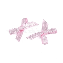 ポリエステル衣装アクセサリー  蝶結び  ピンク  16x19x3mm&nbsp;DIY-A052-01-04