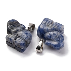 Natural Blue Spot Jasper Pendants&nbsp;G-B127-05P-11