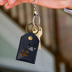 1Pc PU Leather Bag Keychins&nbsp;KEYC-CL0001-39B