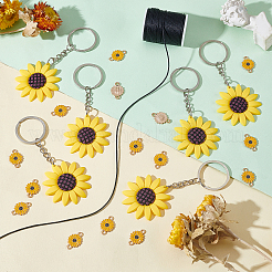 Zinc Alloy Enamel Connector Charms and Iron Resin Keychain&nbsp;DIY-PH0008-31