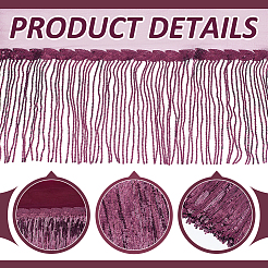 Sequin Tassel Trimming&nbsp;DIY-WH0430-536G