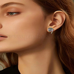 2Pcs Stainless Steel Cuff Earrings&nbsp;EJEW-LP0009-21MC