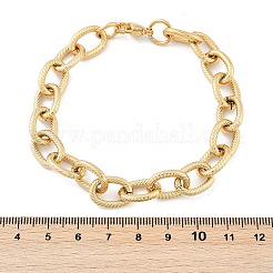304 Stainless Steel Cable Chain Bracelets for Women Men&nbsp;BJEW-F488-34G