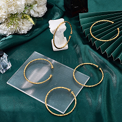 5Pcs Zinc Alloy Open Cuff Bangles&nbsp;BJEW-SC0001-70
