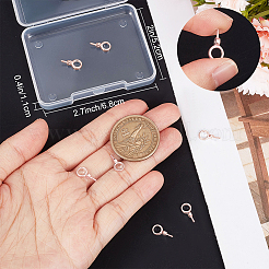 10Pcs 925 Sterling Silver Screw Eye Peg Bails&nbsp;STER-BBC0008-51RG