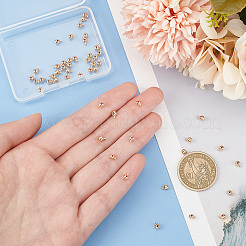 50Pcs Brass Crimp Beads&nbsp;KK-BC0012-85