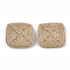 Handmade Woven Beads&nbsp;WOVE-T006-135B