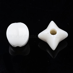 不透明なアクリルビーズ  スター  ミックスカラー  9x8.5x8.5mm  穴：2mm  約1300個/500g&nbsp;MACR-S272-59